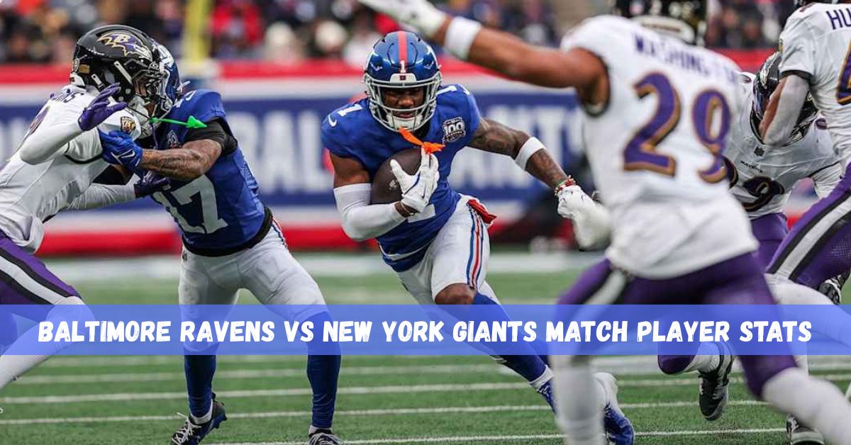 baltimore ravens vs new york giants match player stats