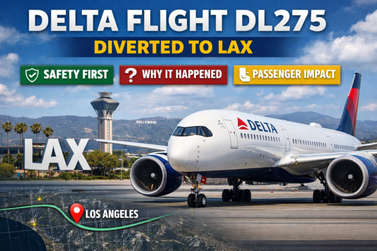 delta flight dl275 diverted lax