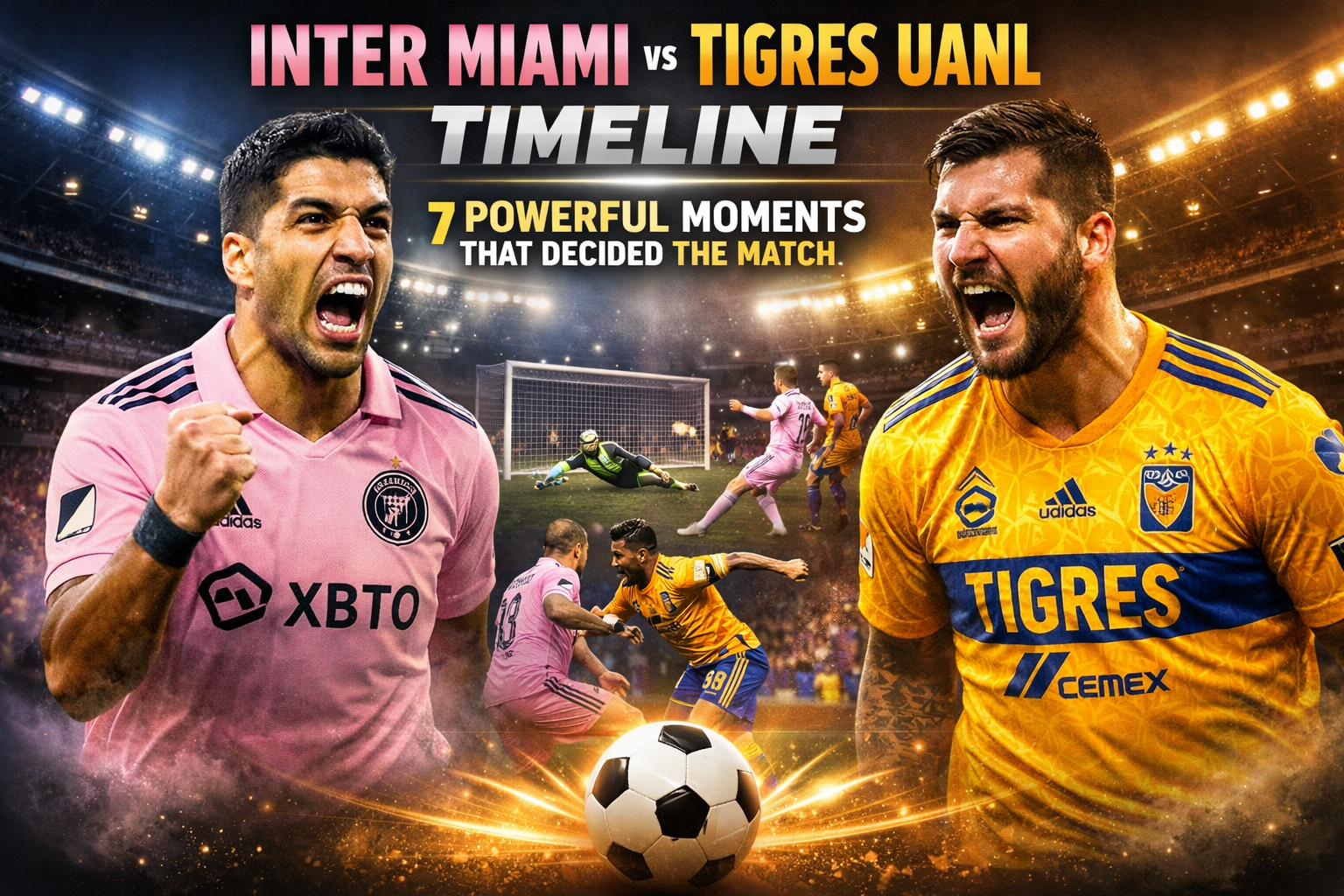 Inter Miami vs Tigres UANL Timeline