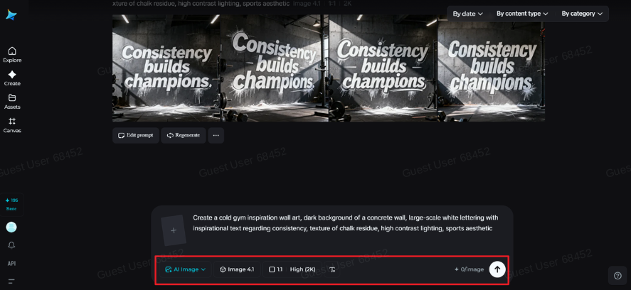 Adjust settings and generate Adjust settings and generate