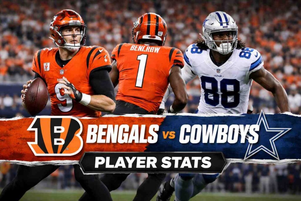 Bengals vs Dallas Cowboys Match Player Stats