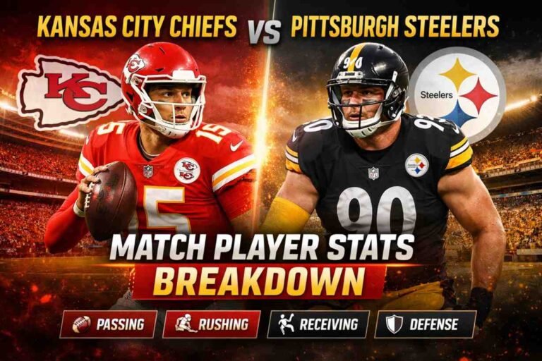 Kansas City Chiefs vs Pittsburgh Steelers Match Player Stats