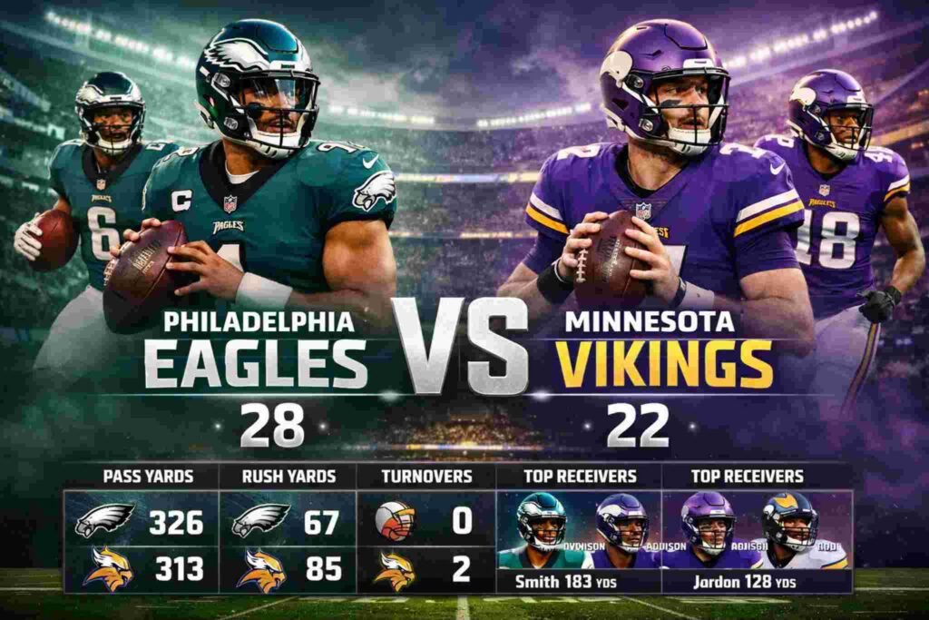 Philadelphia Eagles vs Minnesota Vikings Match Player Stats