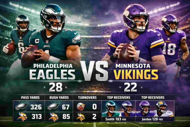Philadelphia Eagles vs Minnesota Vikings Match Player Stats