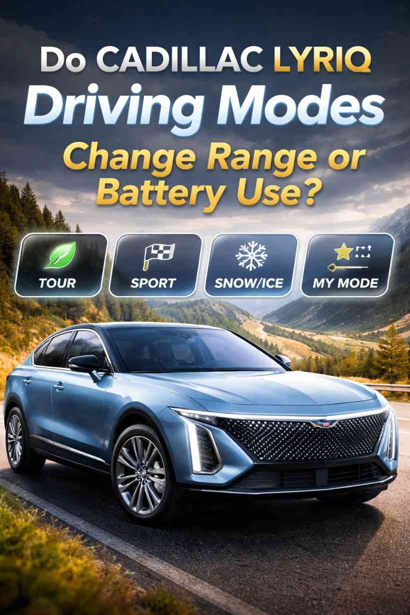 Do the Driving Modes in the Cadillac LYRIQ Change Range or Battery Use?
