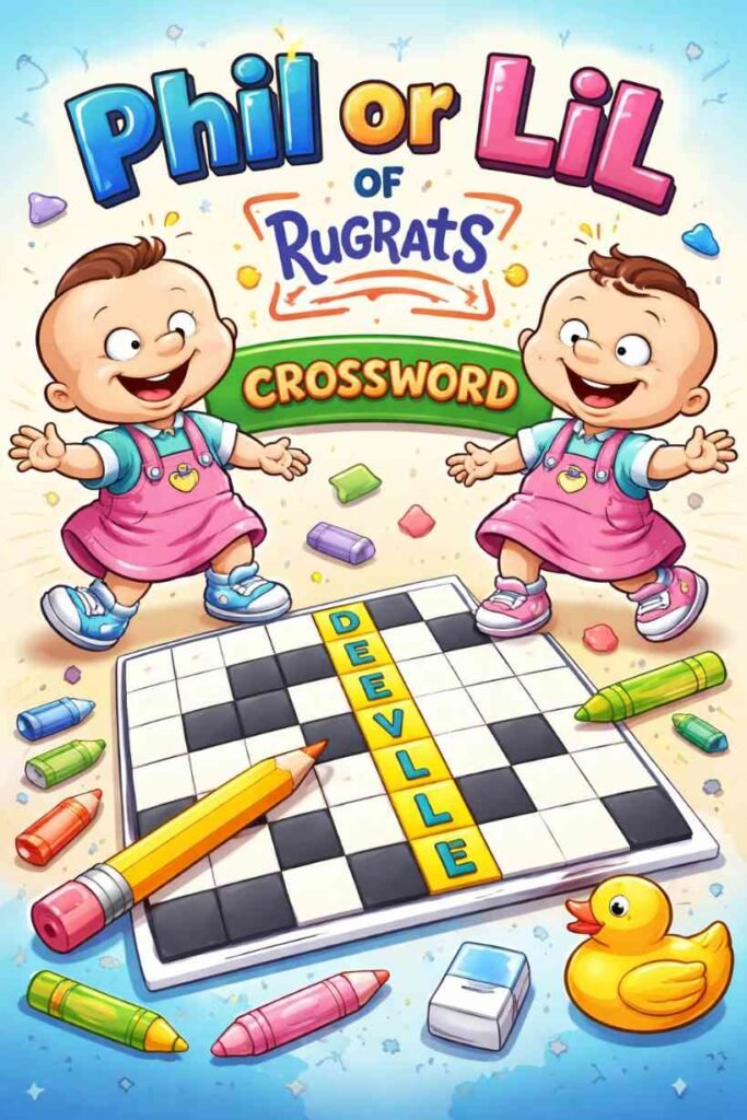 Phil or Lil of Rugrats Crossword