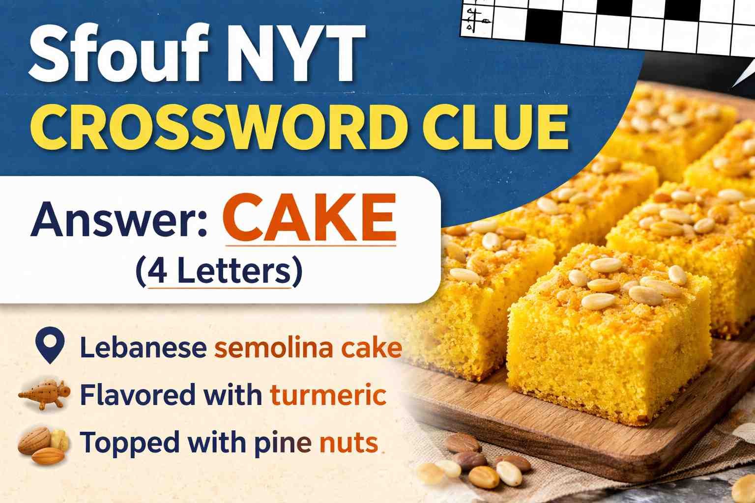 Sfouf NYT Crossword Clue